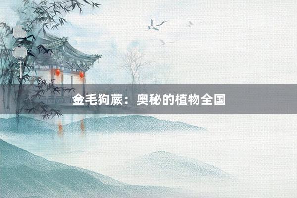 金毛狗蕨:奥秘的植物全国